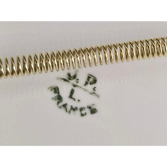 Set of 6 Hand Painted Limoges Plates-J.P.L. France-Artist Signed-Floral Cabinet - Picture 5 of 6